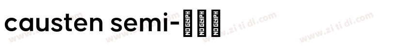 causten semi字体转换